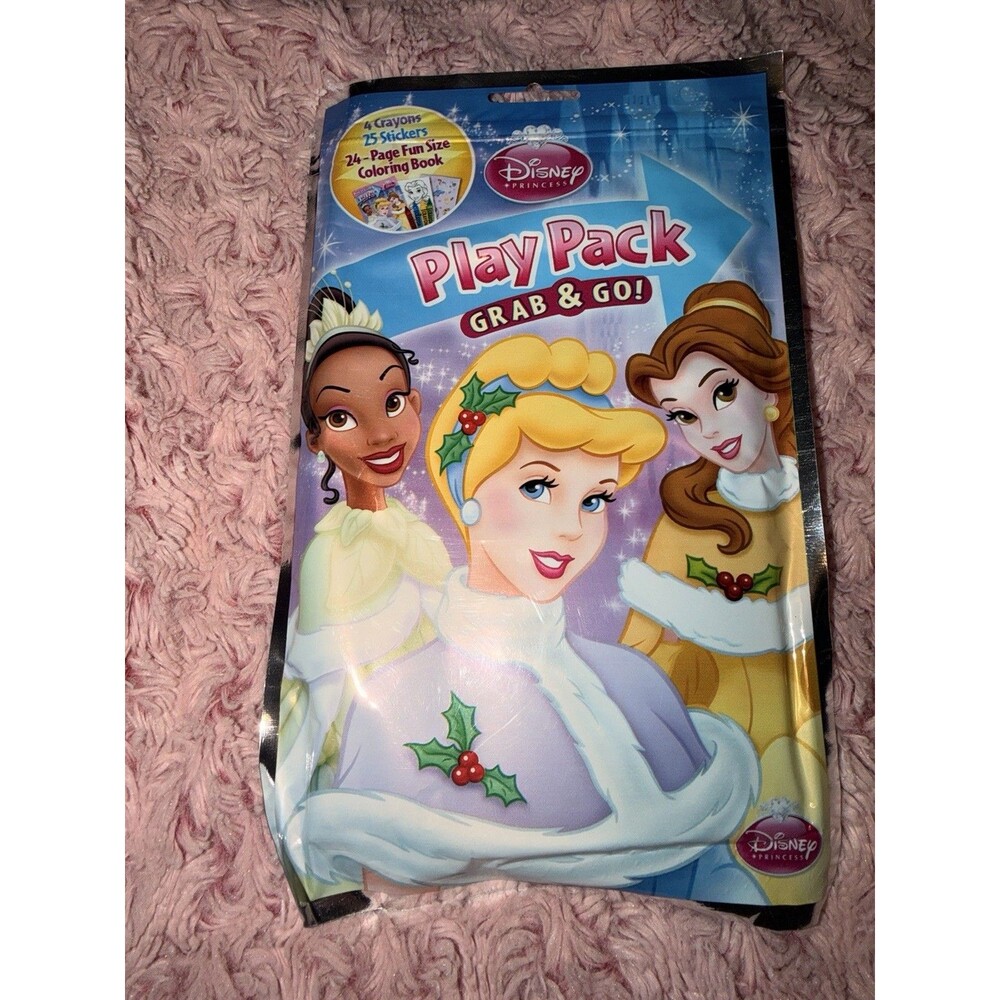 Disney Princess Grab & Go Travel Play Pack Activity Coloring Christmas Cindy